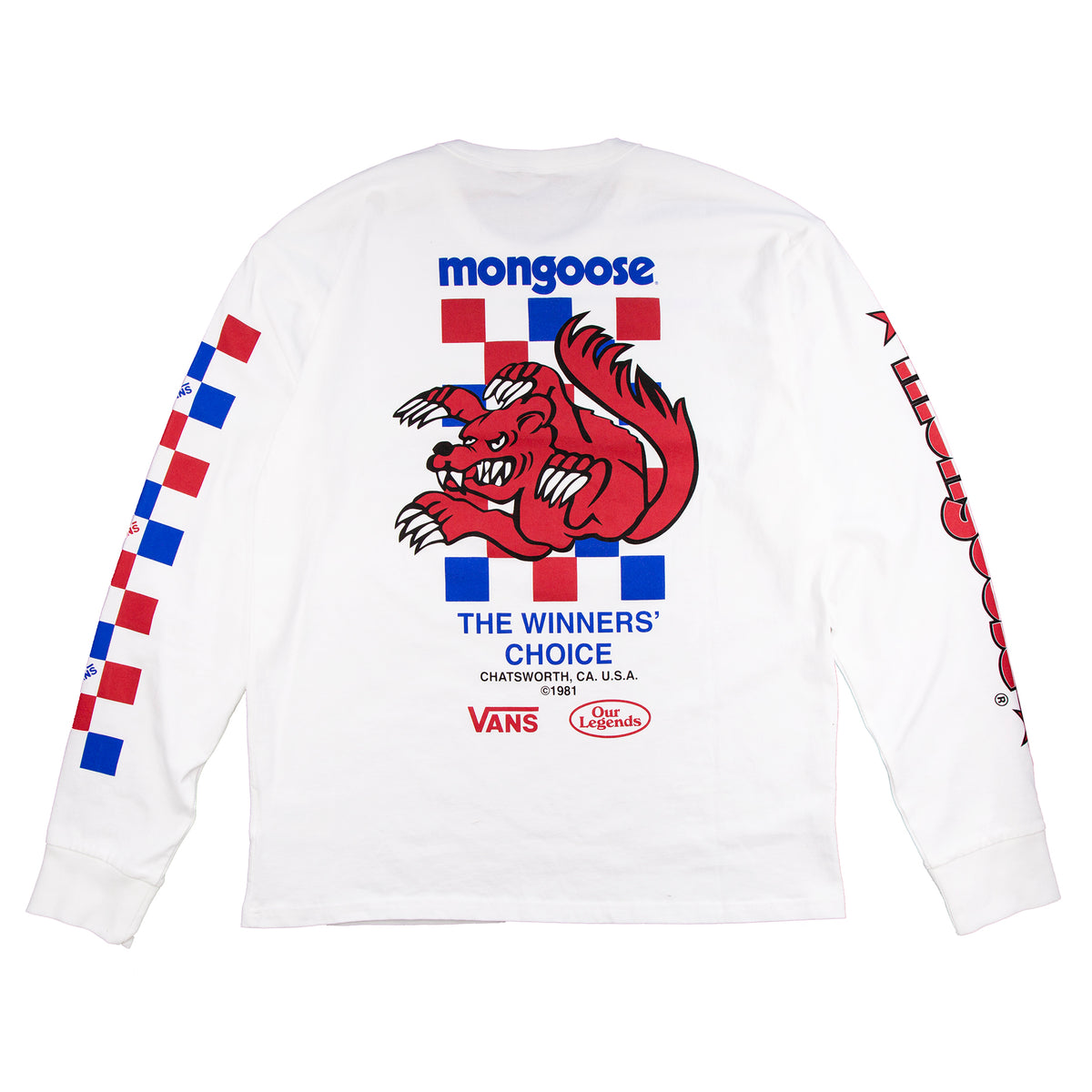 Mongoose X Vans Winners Choice Long Sleeve - White – Our