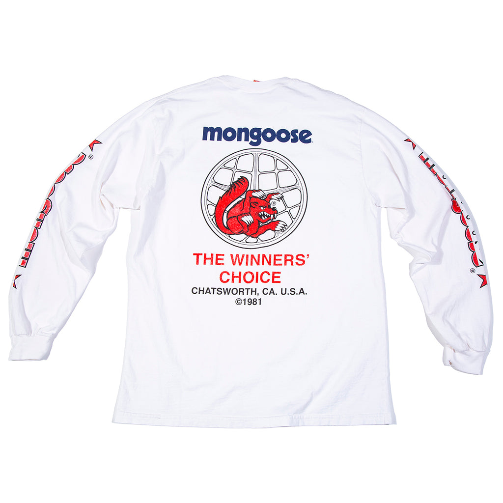 Mongoose USA Winners' Choice Long Sleeve - White w/ Red & Blue